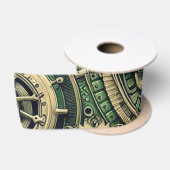 Steampunk Industriële Groene Clockwork Gears Lint (Spoel)