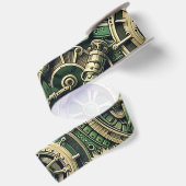 Steampunk Industriële Groene Clockwork Gears Lint (Achterkant)