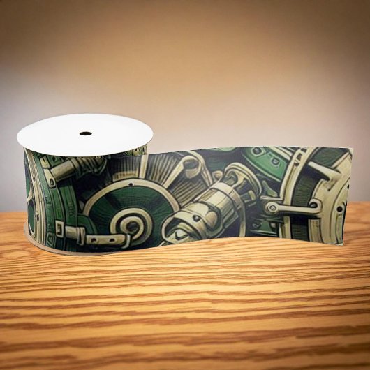 Steampunk Industriële Groene Clockwork Gears Lint