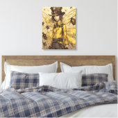 Steampunk Insectendame Canvas Afdruk (Insitu (Slaapkamer))