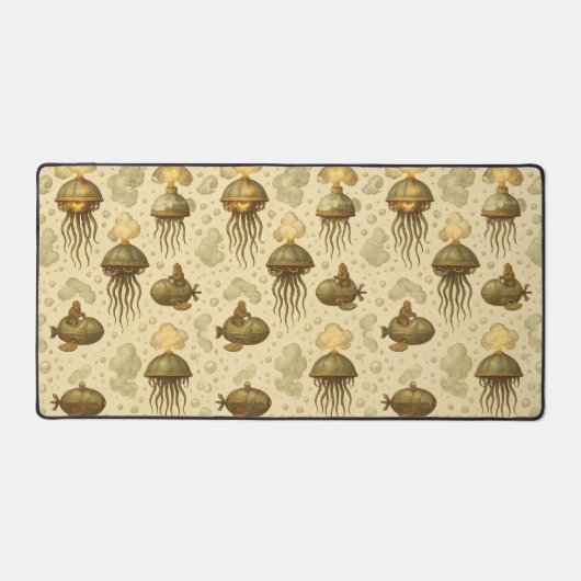 Steampunk Jellyfish Airship Fleet (Recto)