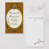 Steampunk Jewel Key Visitekaartjes (Voorkant / Achterkant)