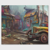 Steampunk Junk Yard Cadeaupapier (Vlak)