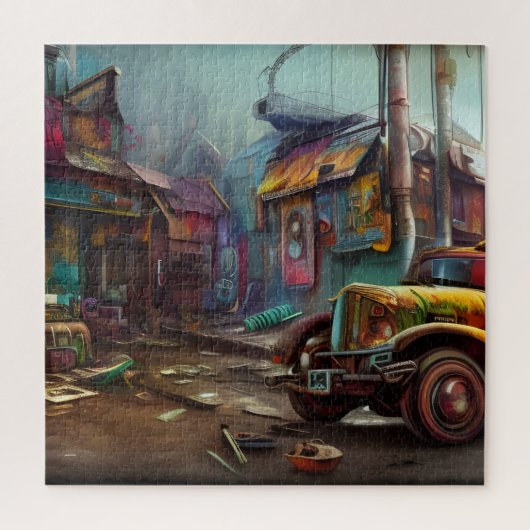 Steampunk Junk Yard Legpuzzel (Verticaal)