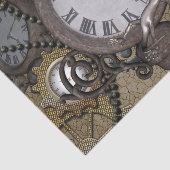 Steampunk kan je de grappige gekko zeeen? tissuepapier (Detail)