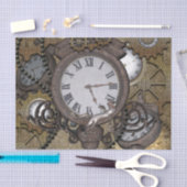 Steampunk kan je de grappige gekko zeeen? tissuepapier (Craft)