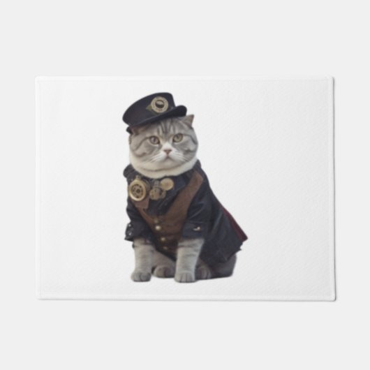 Steampunk-kat Deurmat (Voorkant)