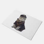 Steampunk-kat Deurmat (Schuin)