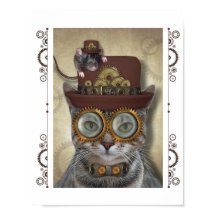 Steampunk kat en muis