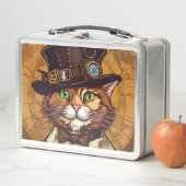 Steampunk kat  lunchbox (In situ)