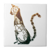 Steampunk kattegel tegeltje (Voorkant)