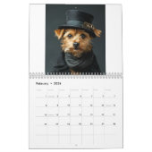 Steampunk katten en honden AI Kalender (Feb 2026)