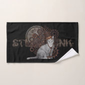 steampunk Katze (Serviette à main)