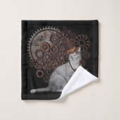 steampunk Katze Bad Handdoek (Wasdoekje)