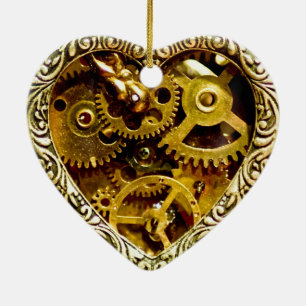Steampunk Keramisch Ornament