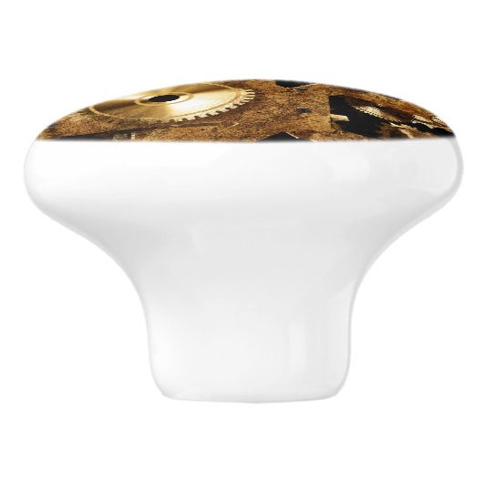 Steampunk Keramische Knop (Zijkant)