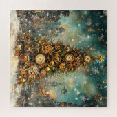 Steampunk Kerstboom puzzel (Horizontaal)