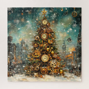 Steampunk Kerstboom puzzel