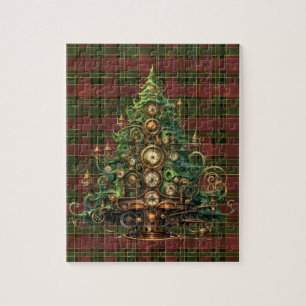 Steampunk Kerstboom puzzel Legpuzzel
