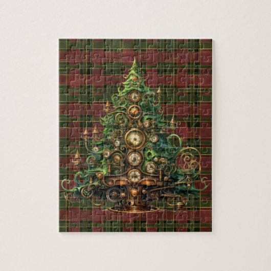 Steampunk Kerstboom puzzel Legpuzzel (Verticaal)
