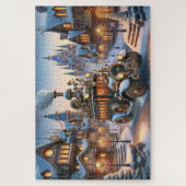 Steampunk Kerstbus Puzzel (Verticaal)