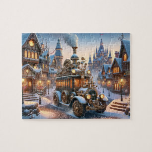 Steampunk Kerstbus Puzzel Legpuzzel