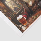 Steampunk Kerstman heeft pauze van Kerstmis Tissuepapier (Detail)