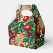 Steampunk Kerstmis ontwerp Bedankdoosjes (Achterkant)