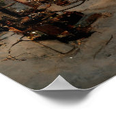 Steampunk Kerstmis Poster (Hoek)