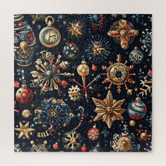 Steampunk Kerstpuzzel Legpuzzel (Verticaal)