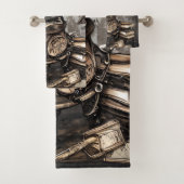  steampunk ketel | Spellbooks en klokken Bad Handdoek (Insitu)