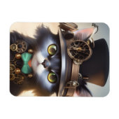Steampunk Kitten Magneet (Horizontaal)
