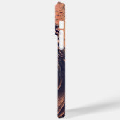 Steampunk-kleurenverloop Rustische lion Case-Mate iPhone Case (Achterkant / Links)