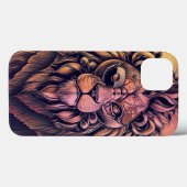 Steampunk-kleurenverloop Rustische lion Case-Mate iPhone Case (Achterkant (horizontaal))