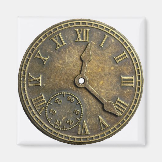 Steampunk-klok Magneet (Voorkant)