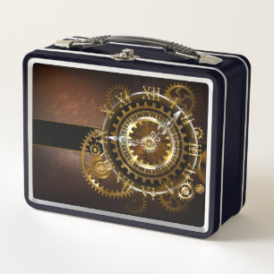 Steampunk-klok met antiek tandwiel