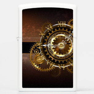 Steampunk-klok met antiek tandwiel