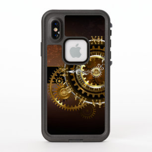 Steampunk-klok met antiek tandwiel