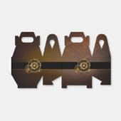 Steampunk-klok met antiek tandwiel bedankdoosjes (Uitgevouwen)