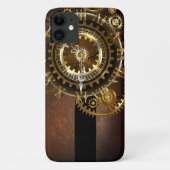Steampunk-klok met antiek tandwiel Case-Mate iPhone case (Achterkant)