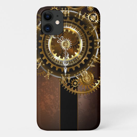 Steampunk-klok met antiek tandwiel Case-Mate iPhone case (Achterkant)