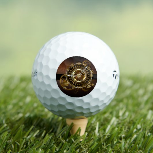 Steampunk-klok met antiek tandwiel golfballen (Insitu Shirt)