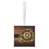 Steampunk-klok met antiek tandwiel kubus ornament (Rechts)