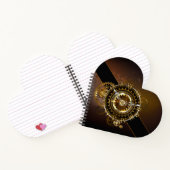 Steampunk-klok met antiek tandwiel notitieboek (Binnen)