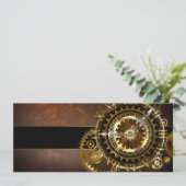 Steampunk-klok met antiek tandwiel programma (Staand voorkant)