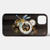 Steampunk-klok met mechanische dragonfly Case-Mate iPhone case (Achterkant (horizontaal))