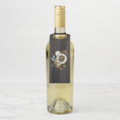 Steampunk-klok met mechanische dragonfly flessenhanger (Op fles)