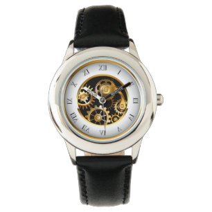 Steampunk-klok met mechanische dragonfly horloge