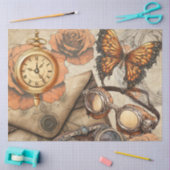 Steampunk klok | Monarch | VICTORIAANS | bril Tissuepapier (Craft)