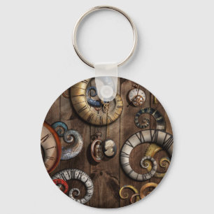Steampunk - klok - tijdmachine sleutelhanger